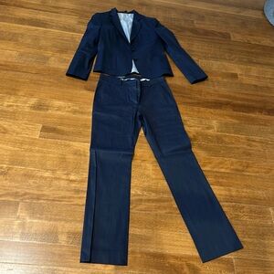 Brooks Brothers Navy Blue Linen Pant suit size 6